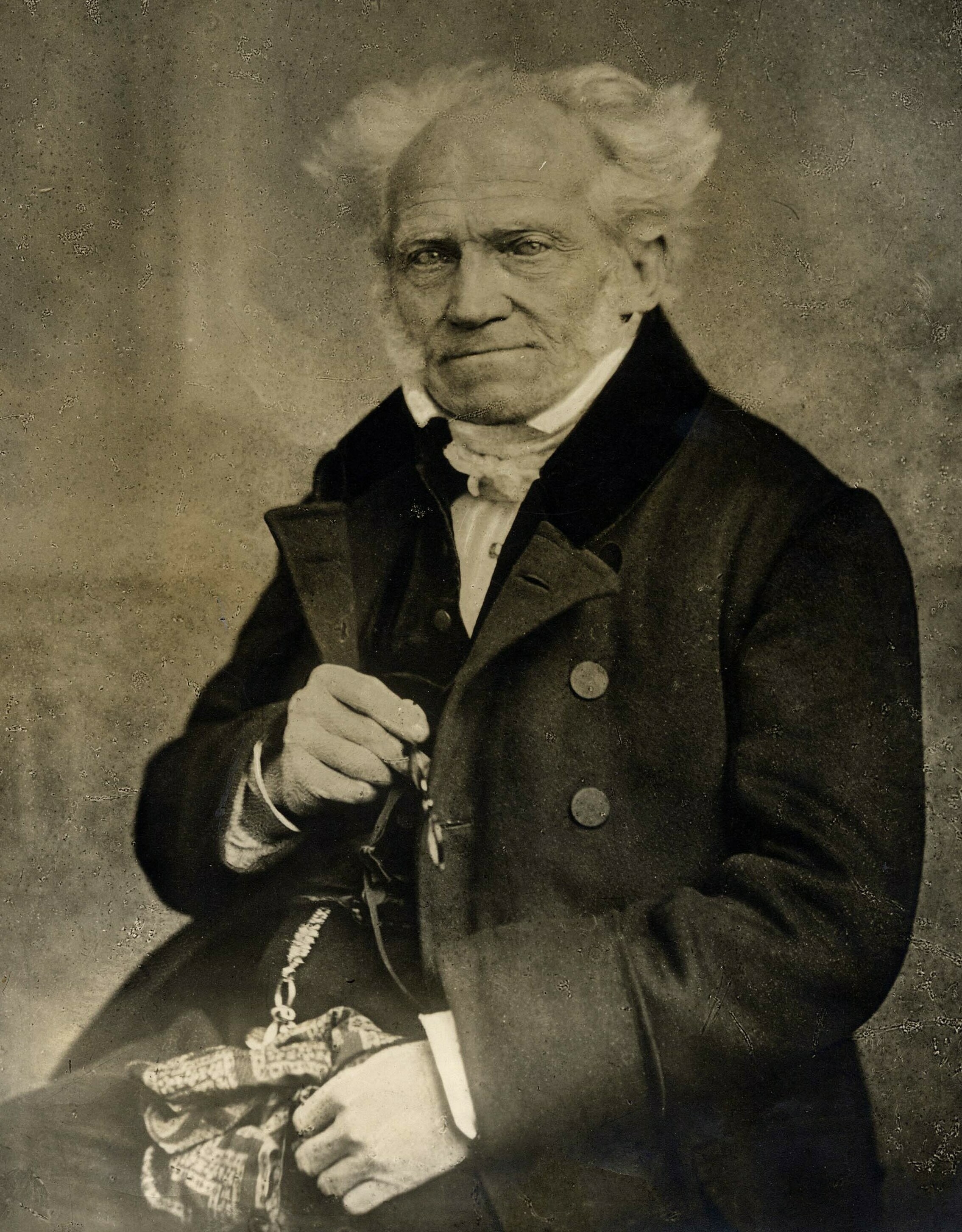 Arthur Schopenhauer portrait photograph by J. Schaefer, 1859